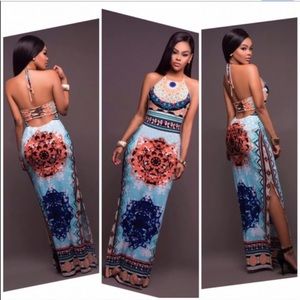 Chic Me Maxi Sundress with open back